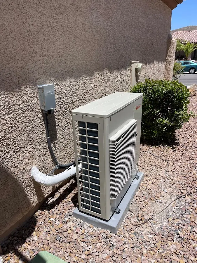 Residential air conditioning condenser unit in Avocado Heights